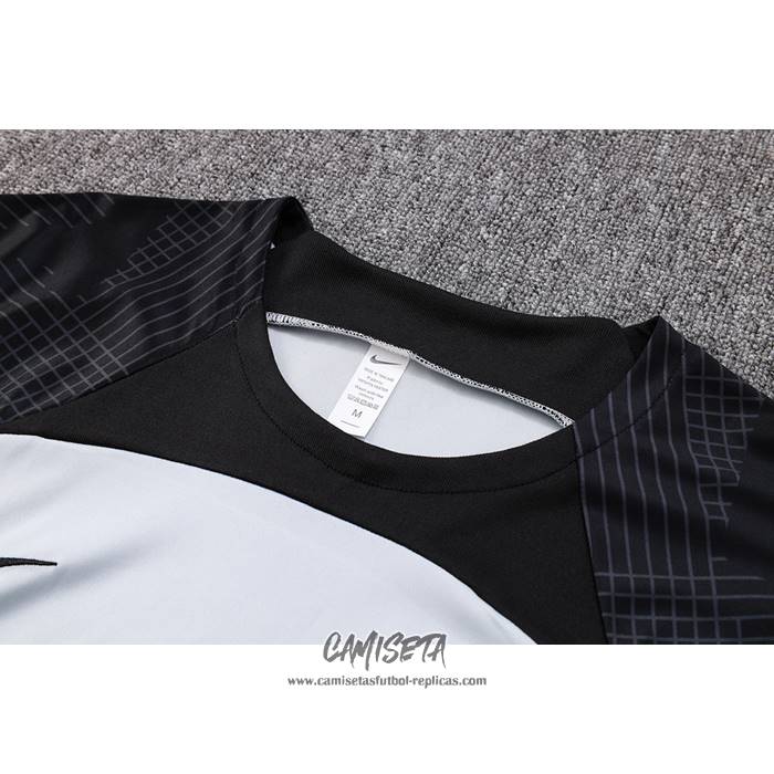 Chandal del Barcelona 2023-2024 Manga Corta Gris - Pantalon Corto